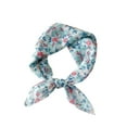 thumbnail image 1 of Xfvqtps Womens Silk Scarf Flower Print Broken Flowers Lively Fashion Versatile Multi Functional Decorative Breathable Spring and Summer Cotton and Linen Headband Square Scarf Blue, 1 of 3
