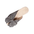 thumbnail image 1 of Xfvqtps Womens Slide Flats Sandals Bow Detail Peep Toe Casual Shoes Breathable Slip on Shoes Summer Fashion Footwear, 1 of 9