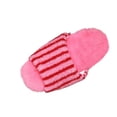 thumbnail image 1 of Xfvqtps Womens Stripe Slippers Open Toe Soft Sole House Shoes Indoor Warm Fall Winter Slip on Cozy Cute Slides, 1 of 8