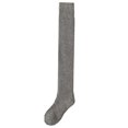 thumbnail image 1 of Xfvqtps Womens Thigh High Socks Long Tube Over Knee Length Non Slip Grippers Solid Color Thick Insulation Loop Thigh Socks Dark Gray, 1 of 6