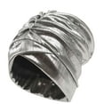 thumbnail image 1 of Xfvqtps Womens Turbans Ruffles Reflected Light Flashing Sparkling and Shining Solid Color Stretch Comfortable Breathable Soft Hair Wrap Gray, 1 of 5