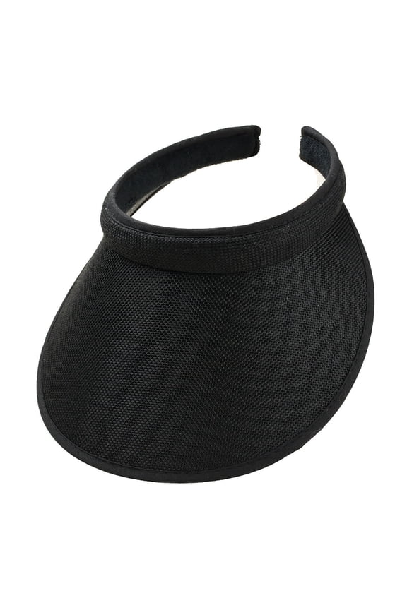 Womens Visor Hats Large Brim Adjustable Solid Color Simplicity UV Protection Sunscreen Summer Beach Cap Outdoor Sport Hat Running Cycling Cap Black