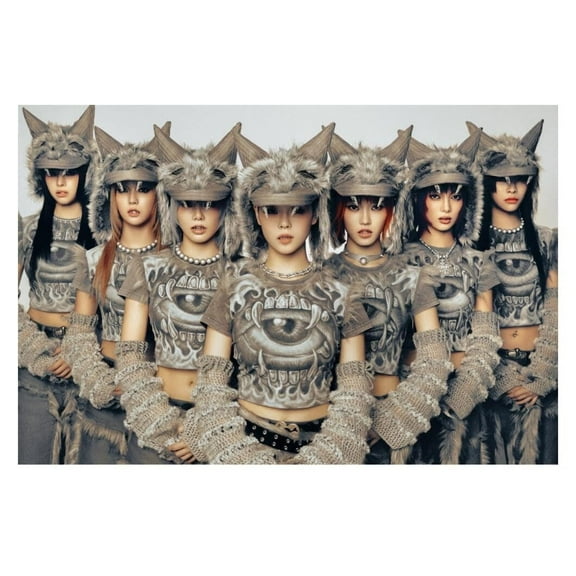 Xg Jurin Chisa Hinata Juria Cocona Maya Harvey 5th Single Woke Up Concept Photo Music Poster K-Pop Home Decor For Living Room Aesthetic Kpop Female Girl Group