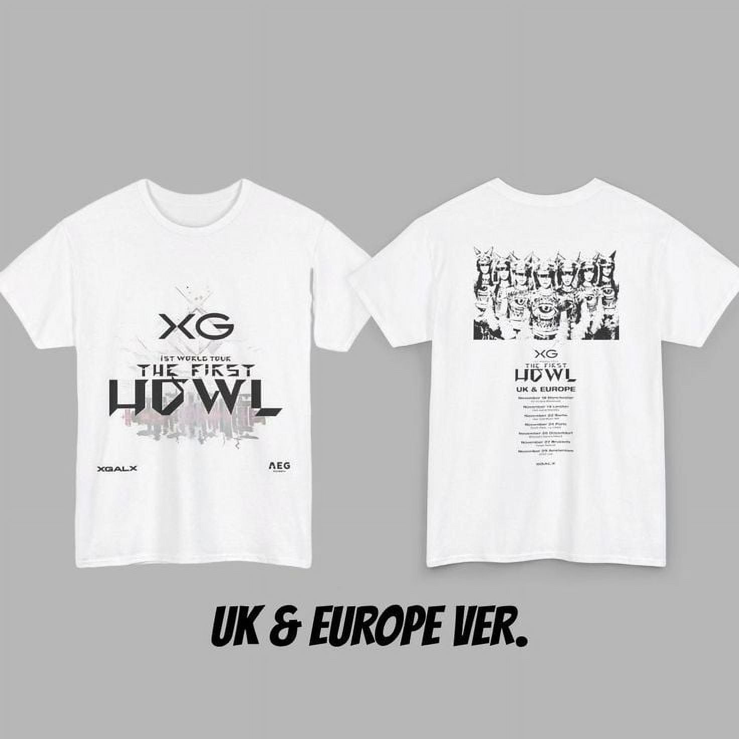 Xg World Tour Concert Shirt 1St Tour 2024 Kpop Fan Made Tshirt The
