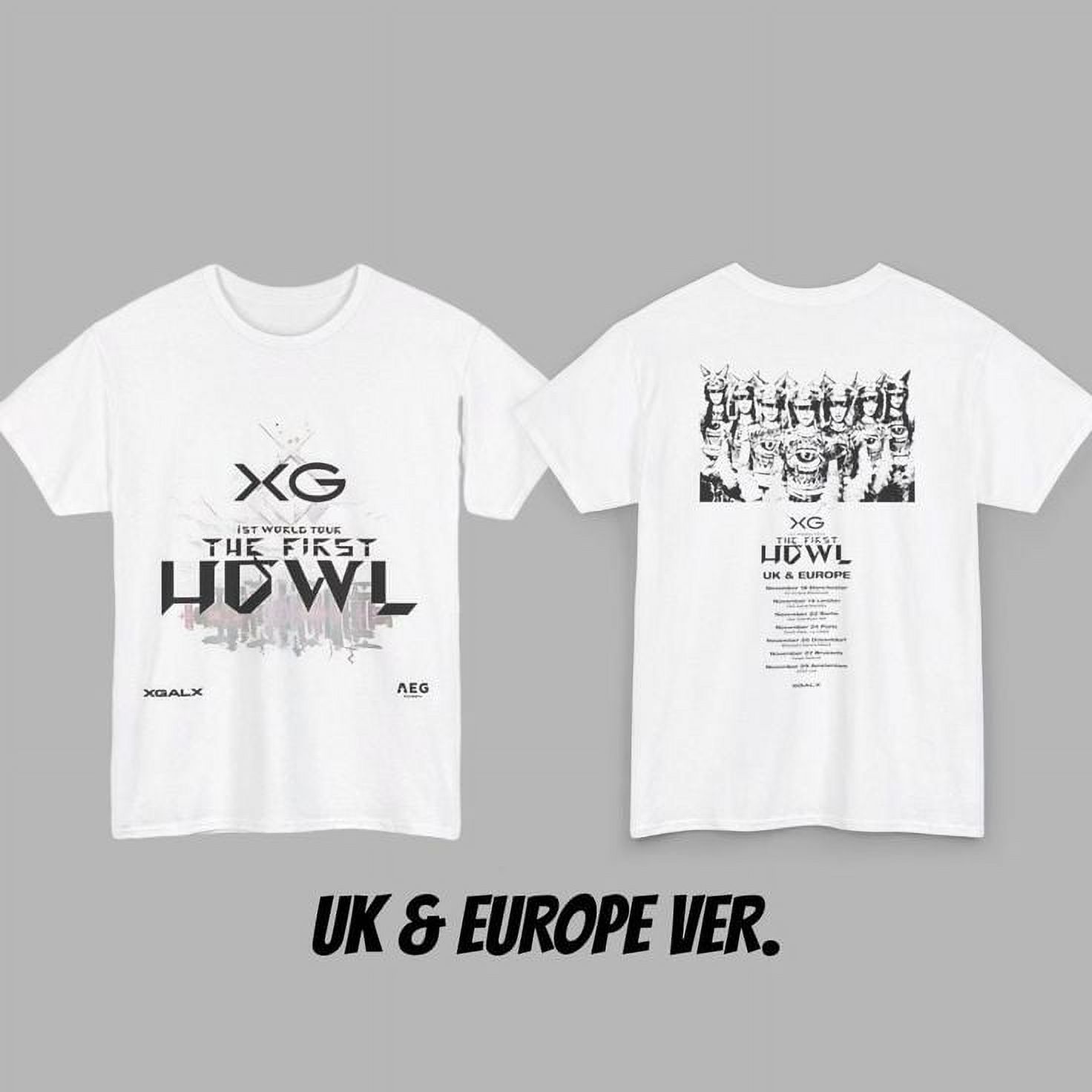 Xg World Tour Concert Shirt 1St Tour 2024 Kpop Fan Made Tshirt The