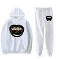 thumbnail image 1 of Xg merch Woke Up  hoodies suits pocket drawstring hoodies sweatshirt Strap sports pants, 1 of 6