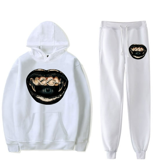 Xg merch Woke Up hoodies suits pocket drawstring hoodies sweatshirt Strap sports pants