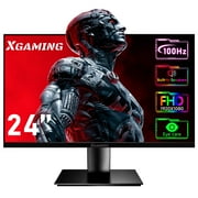 Xgaming Ultra-Thin 24inch 100Hz Gaming Monitor, FHD 1080p LED Monitor, 1920*1080p Monitor for Home Office, IPS HDR Computer Monitor HDMI Display with Low Blue Light, free sync, VESA Compatible