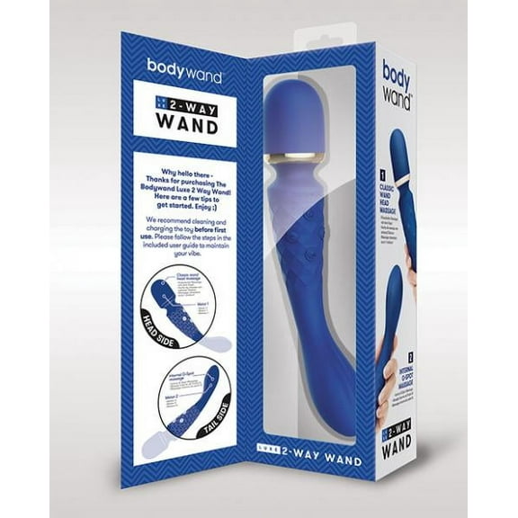 Xgen Bodywand Luxe 2 Way Wand Head Massager - Blue