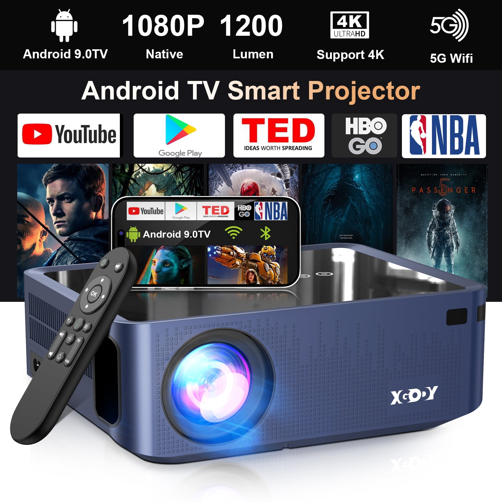 PROJECTEUR ANDROID X1 2G/16G