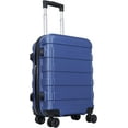 thumbnail image 1 of XgoodX 21-Inch Expandable Hardside Luggage with Spinner Wheels Carry-on Travel Suitcase, TSA Lock Checked (Navy Blue), 1 of 10
