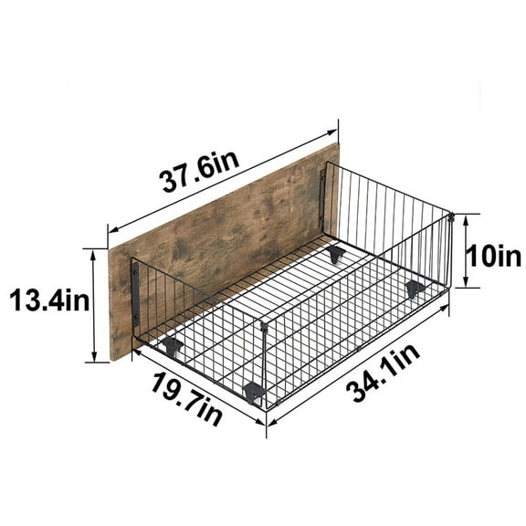 XgoodX 4 x Drawer Under Bed Storage for Full Size Bed Frame Drawers Wooden Brown