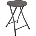 thumbnail image 1 of XgoodX Folding Stools, Heavy-duty Backless Portable Chairs for Adults, 330Lbs Capacity for Kitchen, Rec Room, Camping, 18.5" Height Portable Bar Stool for Indoor Outdoor Use, Non-slip, Dark Grey, 1 of 6