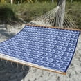 thumbnail image 1 of XgoodX Plush Quilted Hammock - Ultra-Soft Stitched Fabric for Cozy Outdoor Lounging, Perfect for Backyards & Patios (Blue Wave), 1 of 7