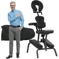 thumbnail image 1 of XgoodX Portable Massage Chair,Foam Therapy Chair Height Adjustable Tattoo Chair,Folding Travel Spa Chairs Face Cradle Salon Massage Chair with Carrying Bag-Black, 1 of 7