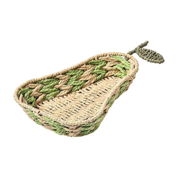 Xh25-320 Fruit-Shaped Paper Rope Weave Storage Basket, Creative Vegetable & Fruit Shaped Organizer, Handwoven Decorative Container For Home Kitchen & Bedroom, Stylish Storage