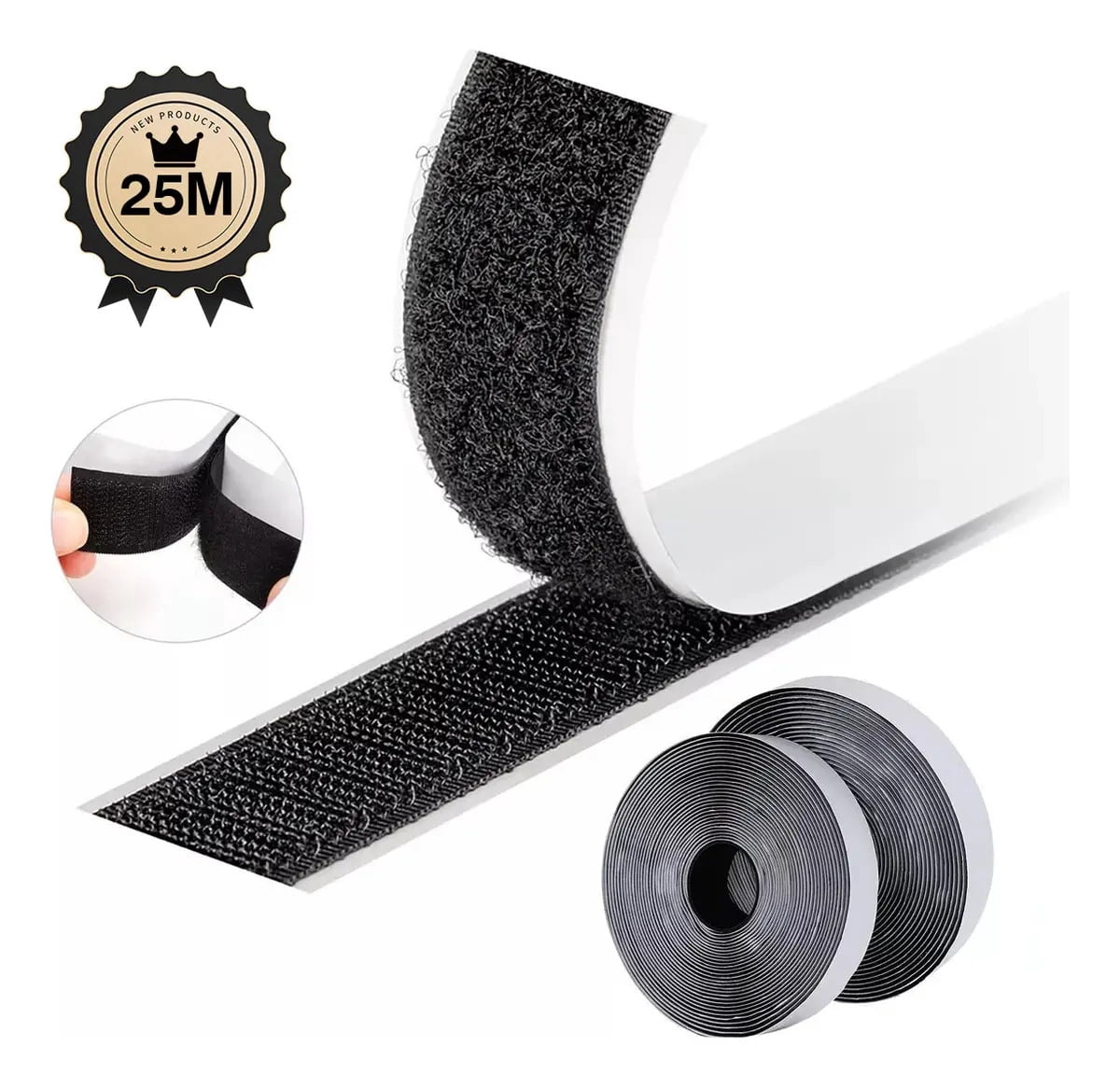 Xhd Velcro With Adhesives For Sewing Plush Hook Roll 25m