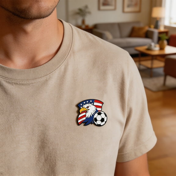 Xhegex 2026 Football Commemorative Enamel Pin - Souvenir Badge for Fans, Perfect for Jerseys, Caps, and Collectors, Celebrate USA-Canada-Mexico Co-hosted Event
