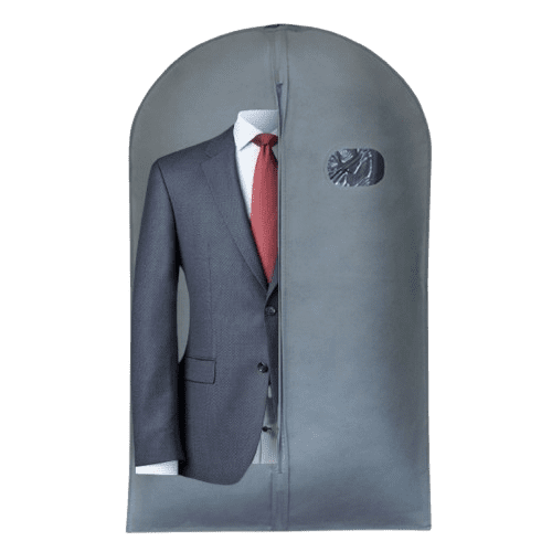 Xhegex 40" Suit Bag, 1Pack Garment Bags for Hanging Clothes, Suit Bags for Closet Storage, Garment Bags for Storage Suits,T-shirts, Jackets and Coats(Gray)