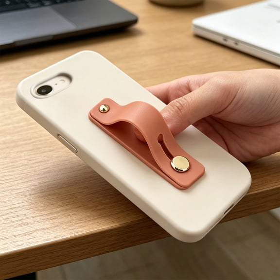 Xhegex Adhesive Phone Case Wristband Ring Holder - Secure Grip & Hands-Free Stand for Everyday Use and Convenient Viewing