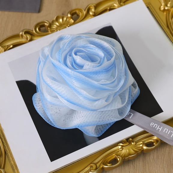 Bxaolu Bath and Shower Sponge, Mesh Brush Ball Exfoliating Body Scrubber Ball Pack of 2 (50g/pcs)