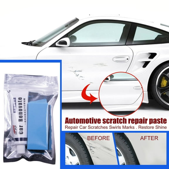 Xhegex Car Scratch Removal Kit - Quick and Easy Repair Agent for Auto Paint with Sponge - Effective for Minor Scratches and Stains - Safe for All Vehicle Paints