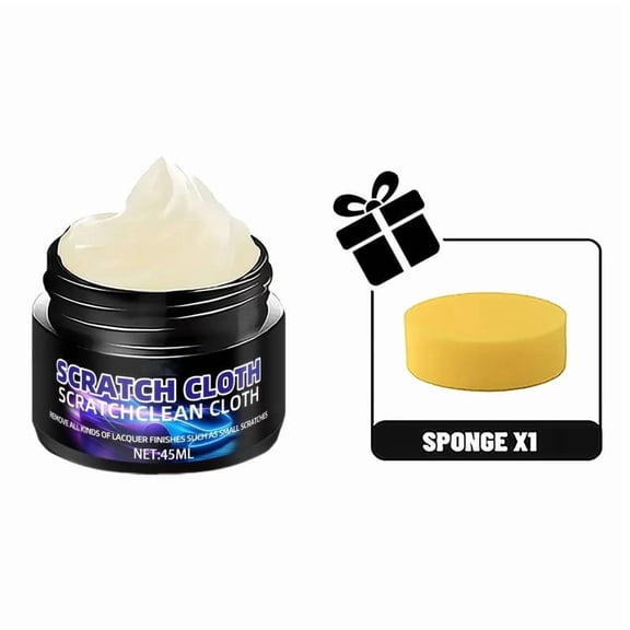Xhegex Car Scratch Repair Wax - Restores Minor Scratches, Swirls & Stains with Applicator Sponge - Safe DIY Application for All Vehicles - Long-Lasting Shine & Protection