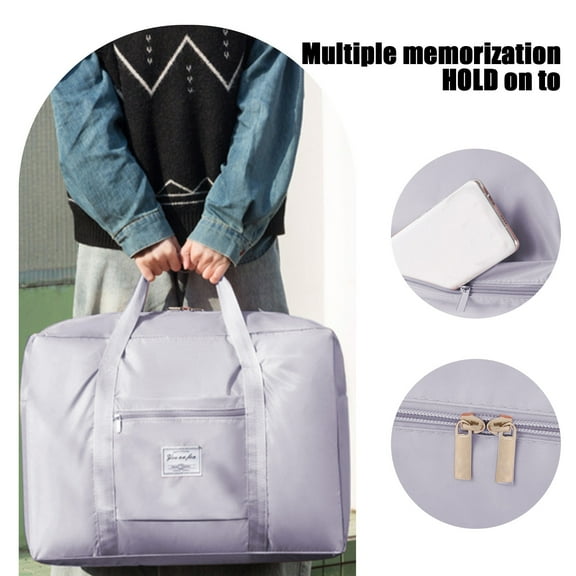 Xhegex Travel Lightweight Waterproof Foldable Duffle Bag, Gray, 1-Piece