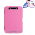 thumbnail image 1 of Xhegex Clipboard with Storage, High Capacity Clip Boards 8.5x11, Hold 140 Papers, Heavy Duty Plastic Clipboard Folder with Pen Holder and Low Profile Clip for Home Office Supplies, Pink, 1 of 9