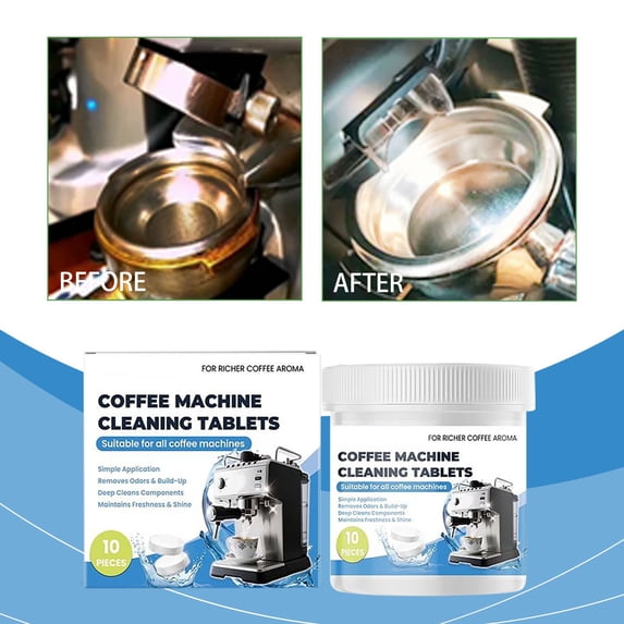 Xhegex Coffee Cleaning Tablets - Effervescent Descaling & Stain Removal for All Coffee Makers - Powerful Cleaning Action for Enhanced Flavor and Performance