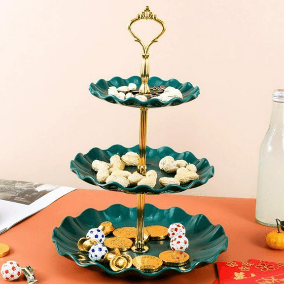 Bxaolu Cupcake Stand, 3 Tier Serving Tray Cupcake Dessert Candy Fruit Display Holder for Wedding, Christmas, Baby Shower Birthday Tea Party