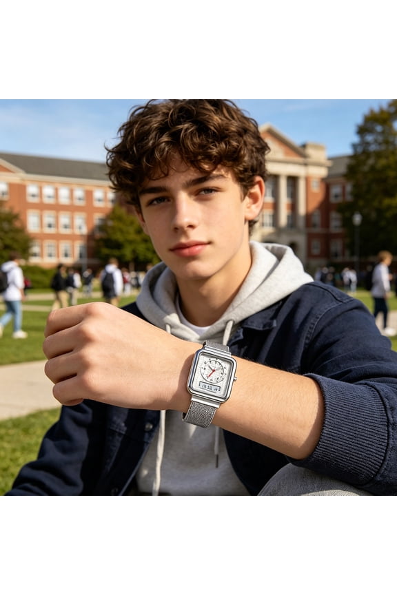 Digital Electronic Watch - Clear Display, Waterproof, Lightweight Design for Students and Young Adults, Perfect for Daily Wear and Sports