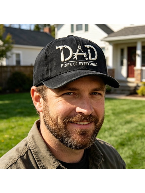Fixer Of Everything Baseball Cap - Funny Embroidered Tool Hat for Handyman Dads, Perfect Father's Day Gift