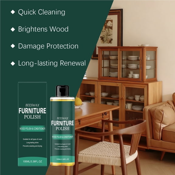 Xhegex Furniture Polish Spray - Wood Cleaner & Restorer for All Surfaces, Scratch Removal & Shine Enhancement, Protective Care for Home Furniture & Leather