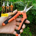 thumbnail image 1 of Xhegex Garden Pruning Shears 3 Pack Gardening Shears, Garden Scissors, Stainless Steel Garden Shears, Pruning ScissorsGarden Clippers, Pruning Shears for Gardening Garden Tools,Orange, 1 of 9