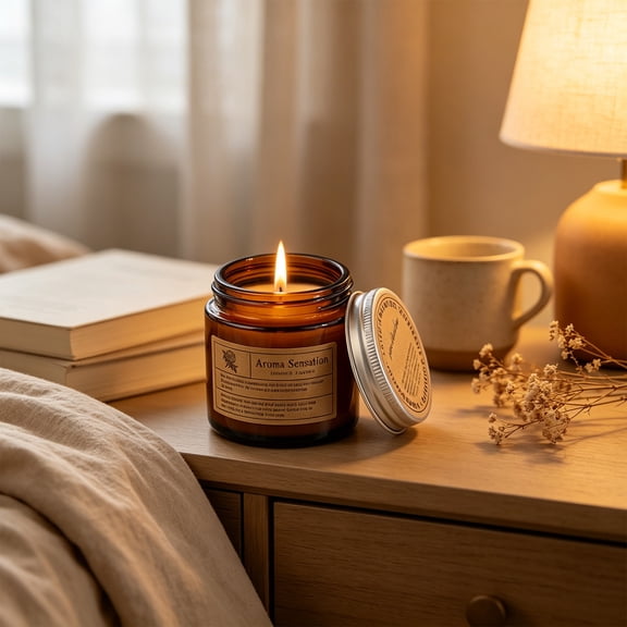 Xhegex Handcrafted Botanical Scented Candle - Gentle Herbal Vapor Release for Relaxation and Stress Relief - Ideal Gift for Housewarmings and Special Occasions