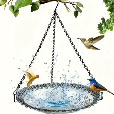 Xhegex Hanging Bird Bath - Bird Feeder, 2 in 1 Hanging Bird Feeder & Bird Bath for Outside, Hanging Bird Baths for Outdoors Deals