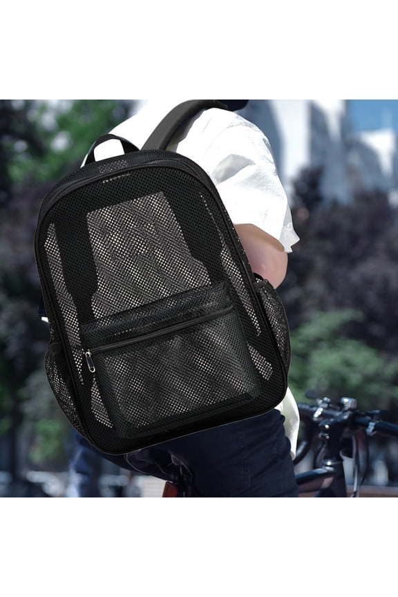 High Load Bearing Mesh Fabric Travel Backpack - Multi-Functional for Students & Commuters, Ideal for Outdoor Adventures & Beach Outings