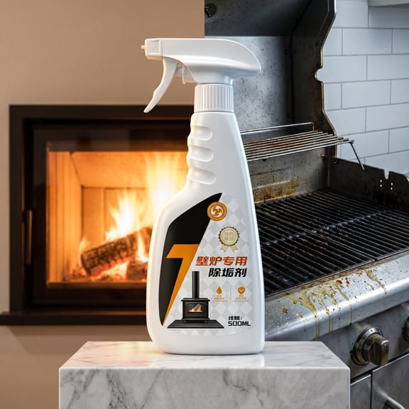 Xhegex Indoor Fireplace Cleaner - Powerful Degreaser for Oil Stains & Soot - Safe for All Surfaces - Effortless Deep Cleaning Solution for Home Use