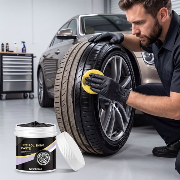 Xhegex Long Lasting Tire Shine Gel - Achieve Deep Wet Look Shine & Supreme Protection for All Tires - Versatile Applicator for Easy Detailing
