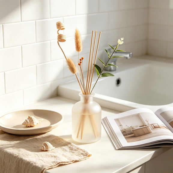 Xhegex Natural Rattan Diffuser Sticks for Essential Oil Aroma - Long-Lasting Air Freshener for Home, Office, Bedroom, and Bathroom