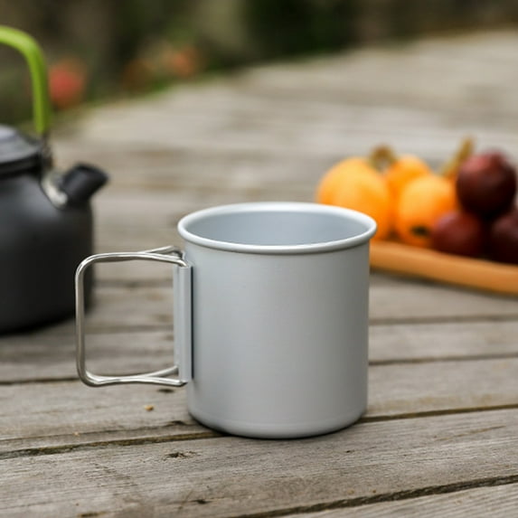 Xhegex Outdoor Camping Water Cup Portable Stainless Steel Camping Cup,Aluminum alloy gift