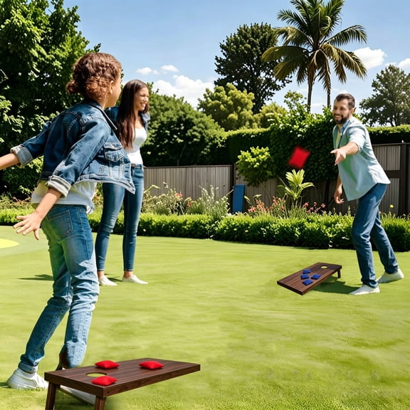 Xhegex Portable Sand Bag Throwing Board Game for All Ages - Interactive Indoor & Outdoor Fun, Enhances Coordination & Skills