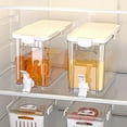 thumbnail image 1 of Xhegex Refrigerator Drink Dispenser Fridge Cold Kettle Jar 3.5l Transparent Leak Proof Beverages Storage Container With Spigot And Lid Drink Bucket For Juices Iced, 1 of 8