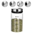 thumbnail image 1 of Xhegex Salt Pepper Shakers with Adjustable Outlet Holes, 6.75 oz Clear Glass Shaker Bottle, Salt Shakers for Kitchen, Spice Seasoning Cans for Kitchen Decor Home Restaurant BBQ Camping, 1Pack, 1 of 8