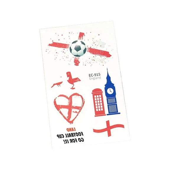 Xhegex Temporary Flag Face Stickers for Sports Fans - Waterproof, Removable Body Decals for Events, Parties & Game Day Cheer
