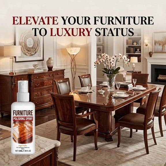 Xhegex Wood Furniture Polish Spray - Scratch Repair & Shine for Hardwood, Laminate & Composite Surfaces - Mess-Free Application & Long-Lasting Protection