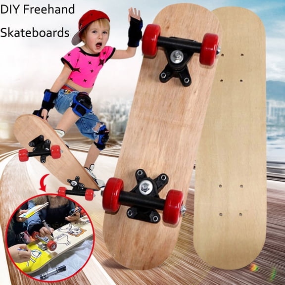 Xheghe 17-Inch Complete Skateboard for Easy Riding and Control - Ideal for Beginners and Pros, Perfect for Street and Skate Park Use