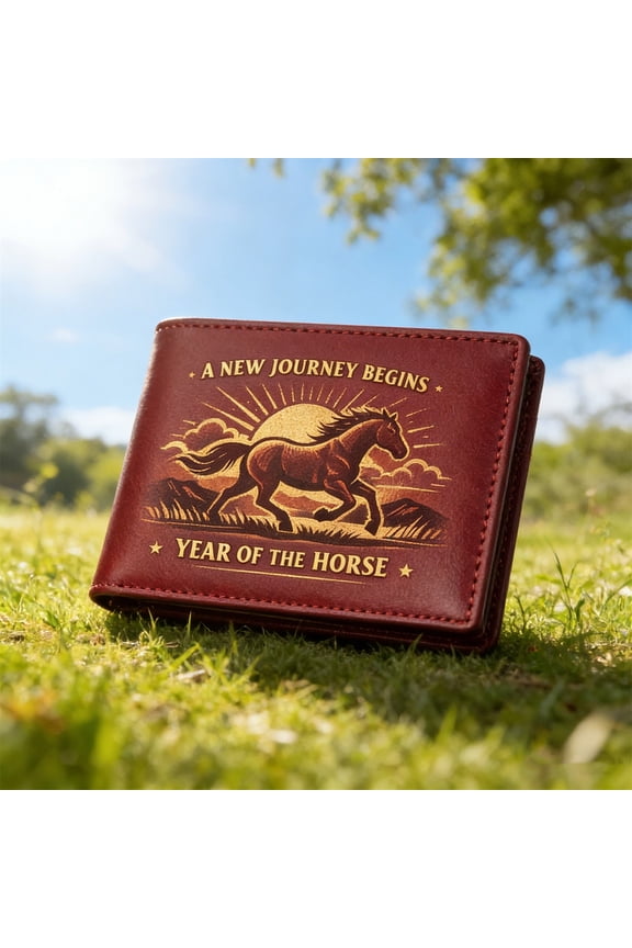 2026 Horse Year Wallet - Stylish Design for Confidence and Strength, Perfect for Young Adults and Every Adventure