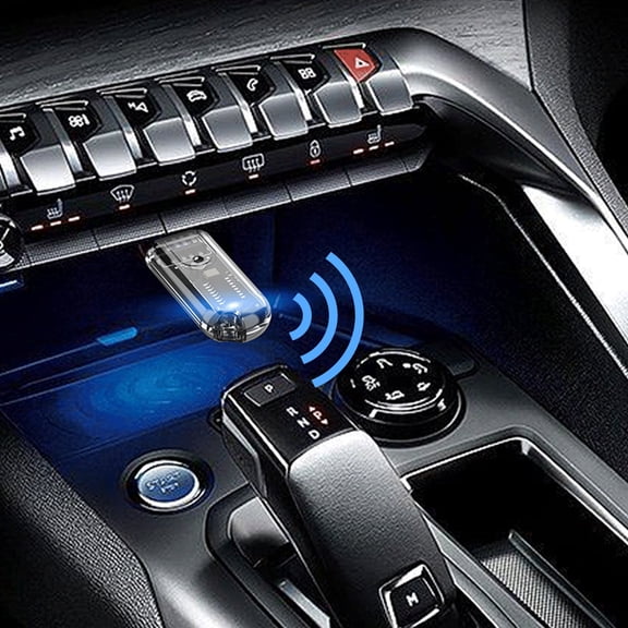 Xheghe Bluetooth 5.3 USB Audio Adapter - Noise Reduction Receiver for Safer Driving, Hands-Free Calls, and Clear Navigation Audio